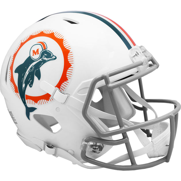 Miami Dolphins 1972 Riddell Throwback Authentic Football Helmet – The  Speedy Cheetah