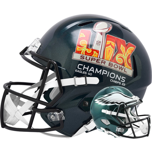 Philadelphia Eagles Riddell Speed Replica Helmet - Super Bowl Champs