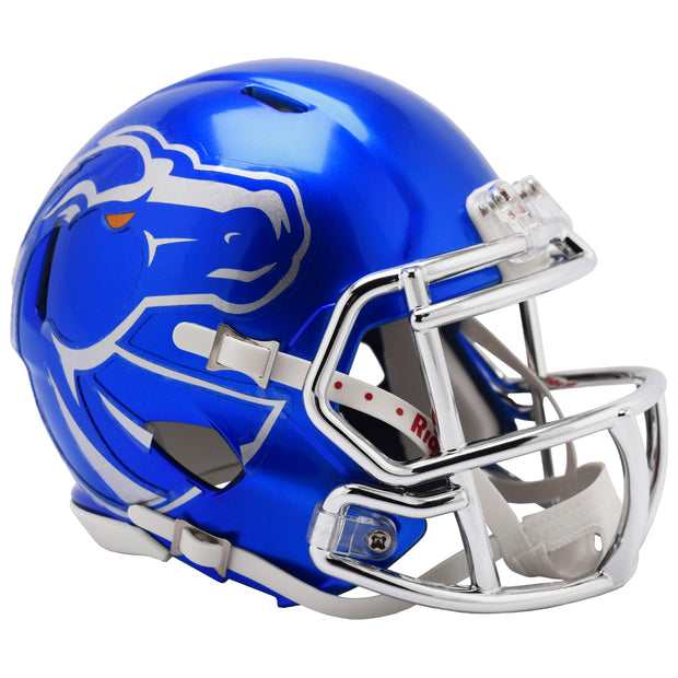 Boise State Broncos Riddell Speed Mini Helmet - Blue Metallic