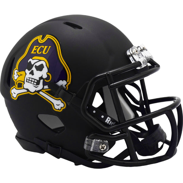 ECU Pirates Riddell Speed Mini Helmet - Black