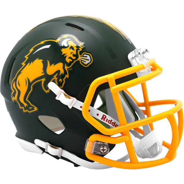 North Dakota State Bison Riddell Speed Mini Helmet - Green