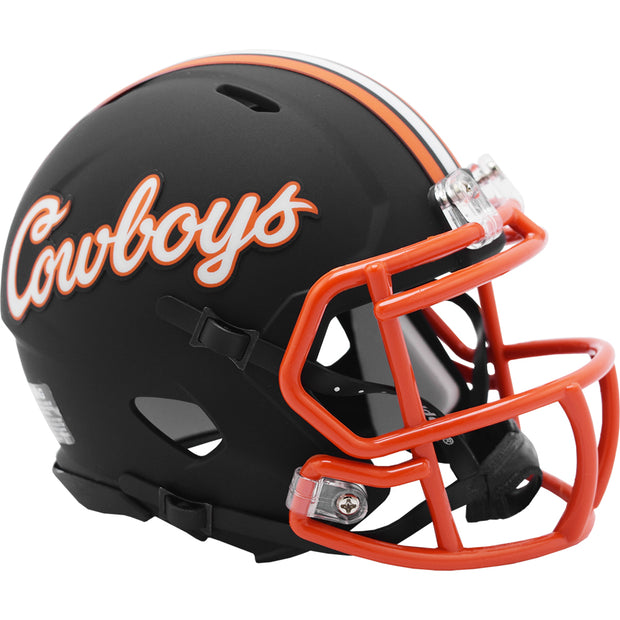 OK State Cowboys Speed Mini Helmet - Black Script