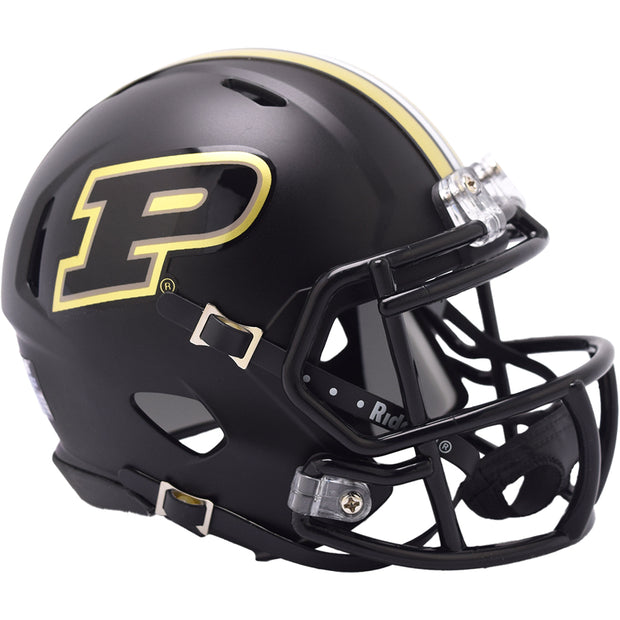 Purdue Boilermakers Riddell Speed Mini Helmet - Black