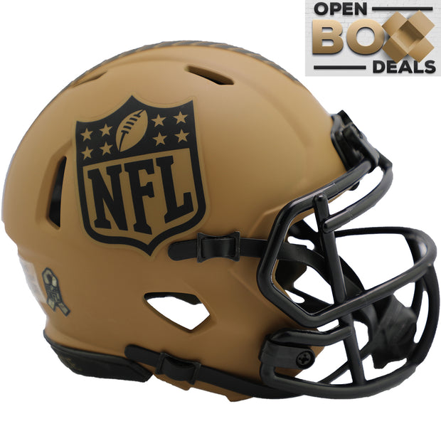 NFL Shield Riddell Speed Mini Helmet - Salute To Service 2023 - OPEN BOX