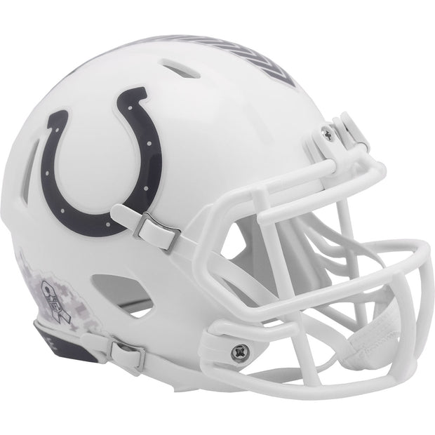 Indianapolis Colts Riddell Speed Mini Helmet - Salute To Service 2024