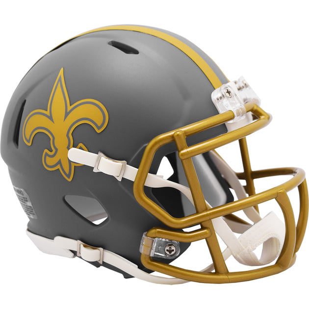 New Orleans Saints Slate Speed Mini Helmet – The Speedy Cheetah