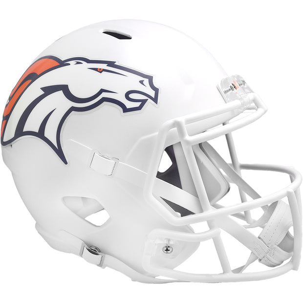 Denver Broncos Riddell Speed Replica Helmet - White Alternate 2