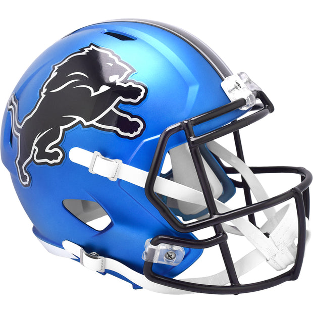 Detroit Lions Riddell Speed Replica Helmet - Blue Alternate 2