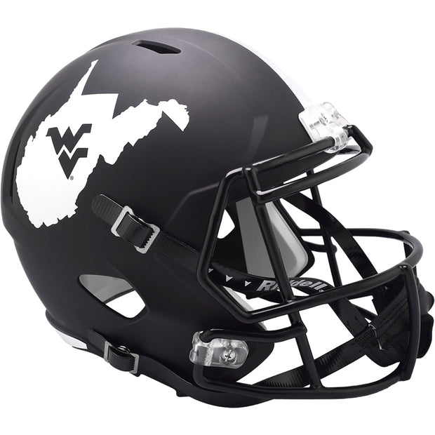 West Virginia Mountaineers Riddell Speed Replica Helmet - Coal Rush