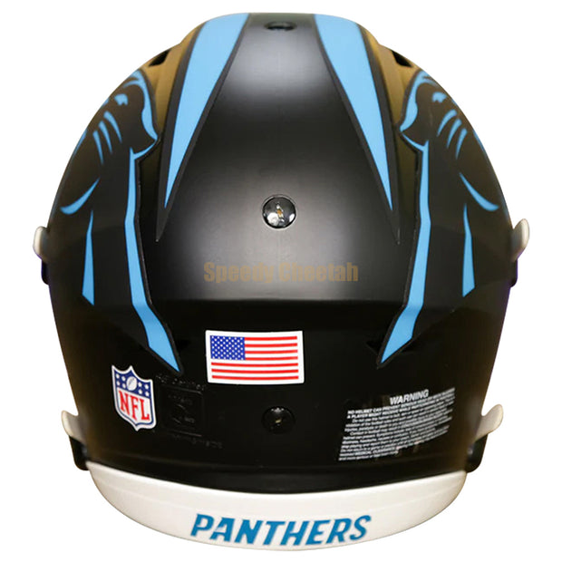 Carolina Panthers Riddell SpeedFlex Authentic Helmet - Black Alternate