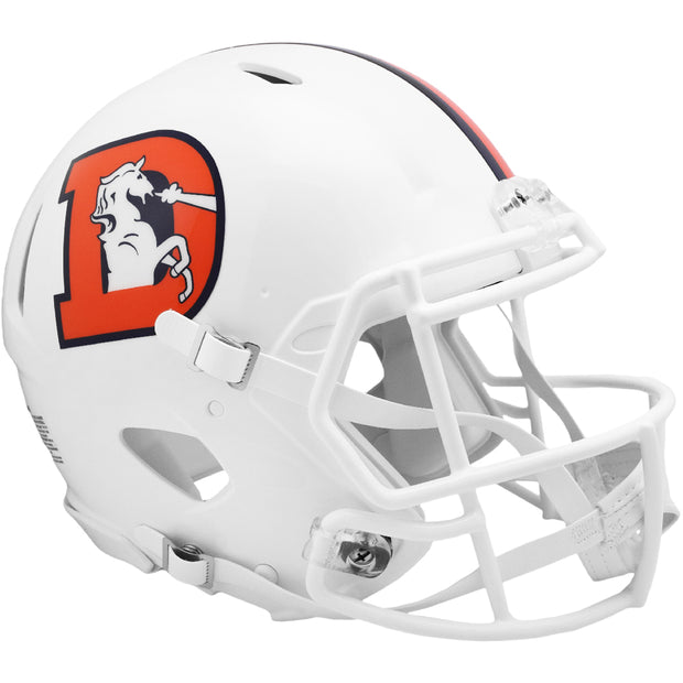 Denver Broncos Riddell Speed Authentic Helmet - White Alternate 1