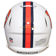 Denver Broncos Riddell Speed Authentic Helmet - White Alternate 1 Back View