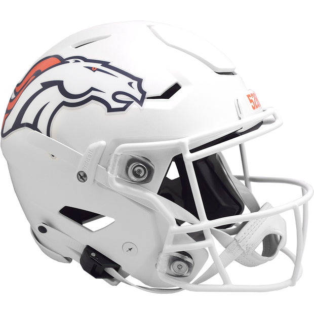 Denver Broncos Riddell SpeedFlex Authentic Helmet - White Alternate 2