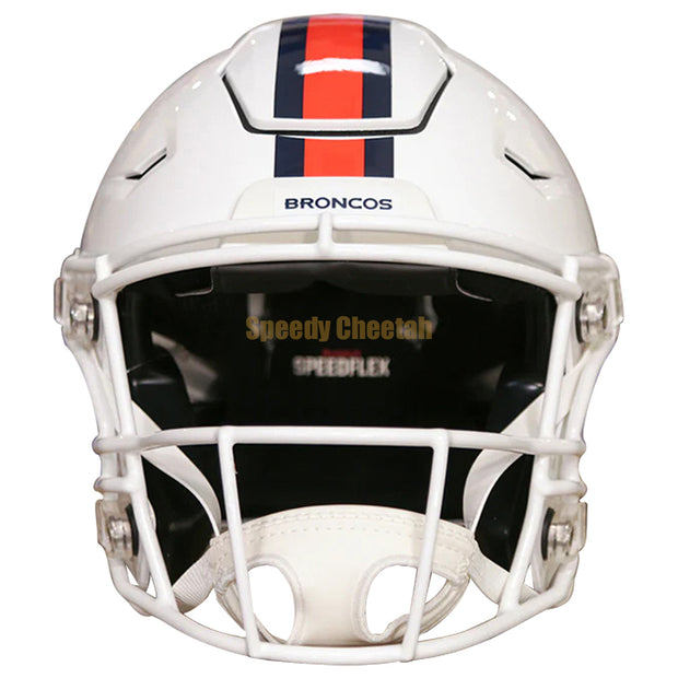 Denver Broncos Riddell SpeedFlex Authentic Helmet - White Alternate 1