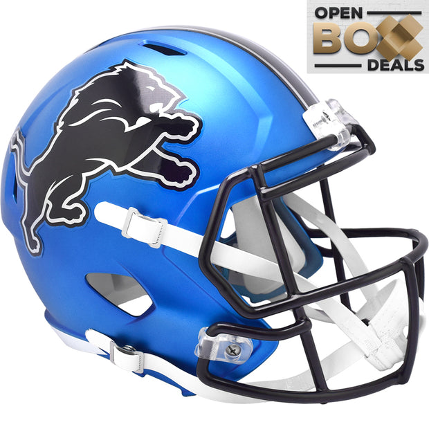 Detroit Lions Riddell Speed Replica Helmet - Blue Alternate 2024 - OPEN BOX