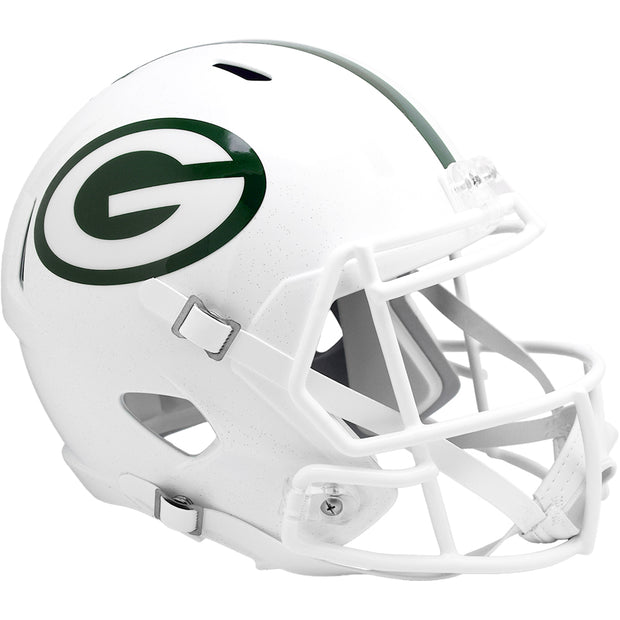 Green Bay Packers Riddell Speed Replica Helmet - White Alternate