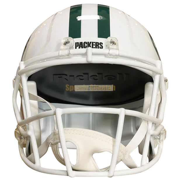 Green Bay Packers Riddell Speed Replica Helmet - White Alternate