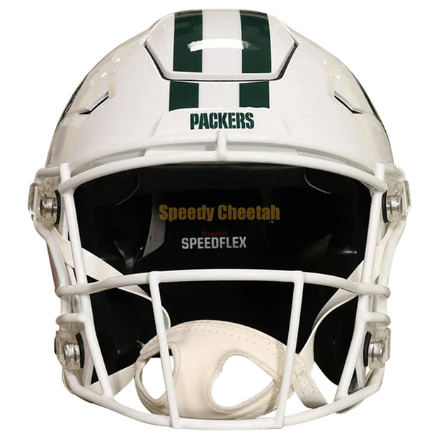 Green Bay Packers Riddell SpeedFlex Authentic Helmet - White Alternate