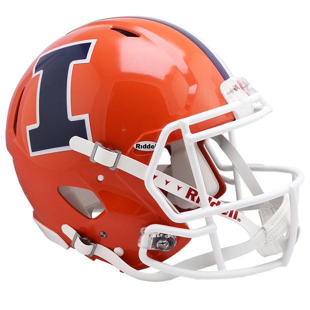 Illinois Fighting Illini Riddell Speed Authentic Helmet - Orange