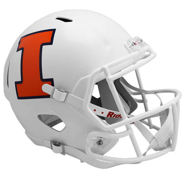 Illinois Fighting Illini Riddell Speed Replica Helmet - White