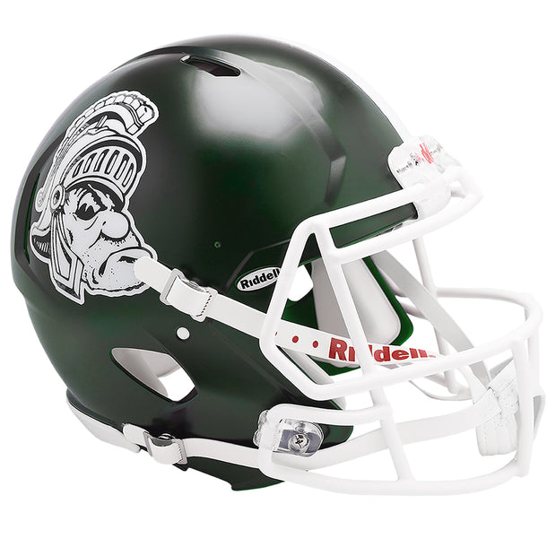 MSU Spartans Riddell Speed Authentic Helmet - Gruff Sparty