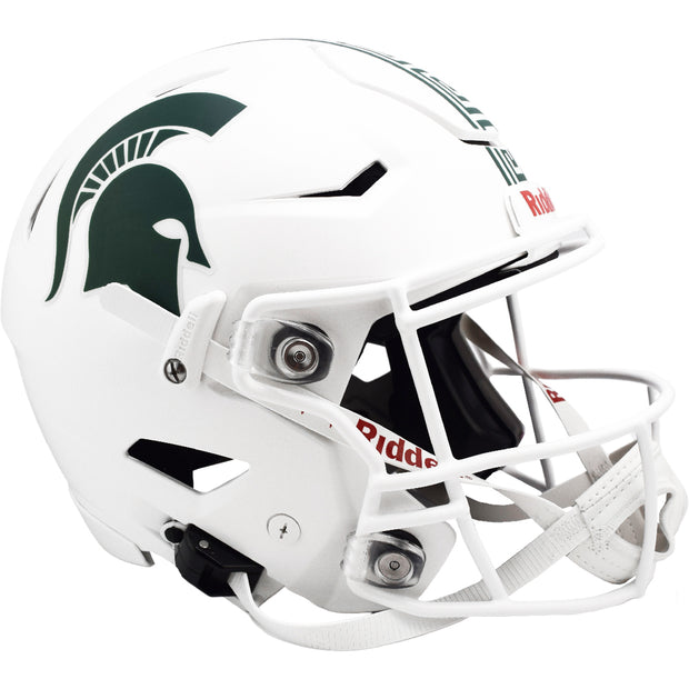 MSU Spartans Riddell SpeedFlex Authentic Helmet - White