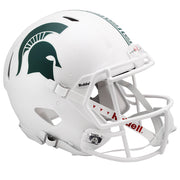 MSU Spartans Riddell Speed Authentic Helmet - White