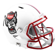 NC State Wolfpack Riddell Speed Replica Helmet - White Tuffy