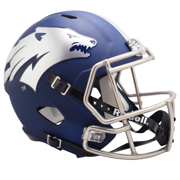 Nevada Wolf Pack Riddell Speed Replica Helmet