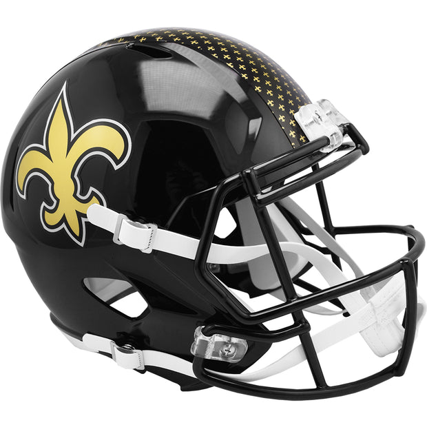 New Orleans Saints Riddell Speed Replica Helmet - Black Alternate