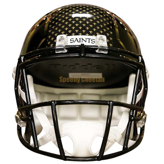 New Orleans Saints Riddell Speed Replica Helmet - Black Alternate