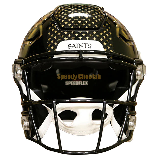 New Orleans Saints Riddell SpeedFlex Authentic Helmet - Black Alternate