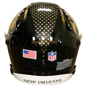 New Orleans Saints Riddell SpeedFlex Authentic Helmet - Black Alternate