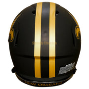 New Orleans Saints Riddell Speed Authentic Helmet - Eclipse Back View