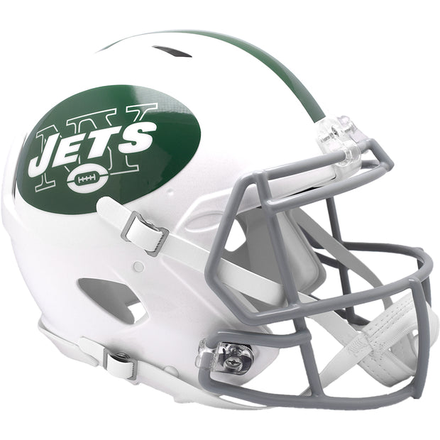 New York Jets Riddell Speed Authentic Helmet - White Alternate