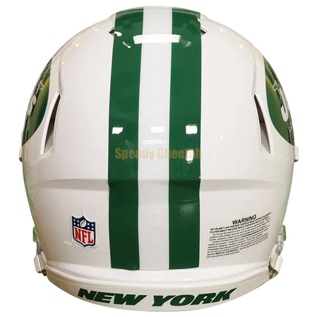 New York Jets Riddell Speed Authentic Helmet - White Alternate