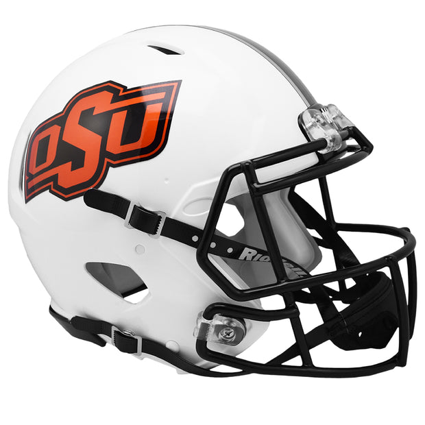 OK State Cowboys Riddell Speed Authentic Helmet - Chrome Decal