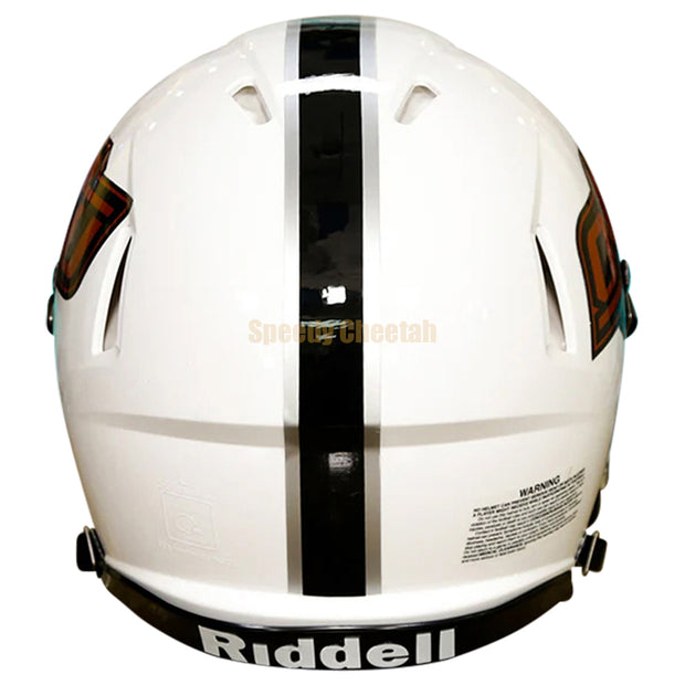 OK State Cowboys Riddell Speed Authentic Helmet - Chrome Decal