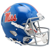 Ole Miss Rebels Riddell Speed Authentic Helmet - Powder Blue