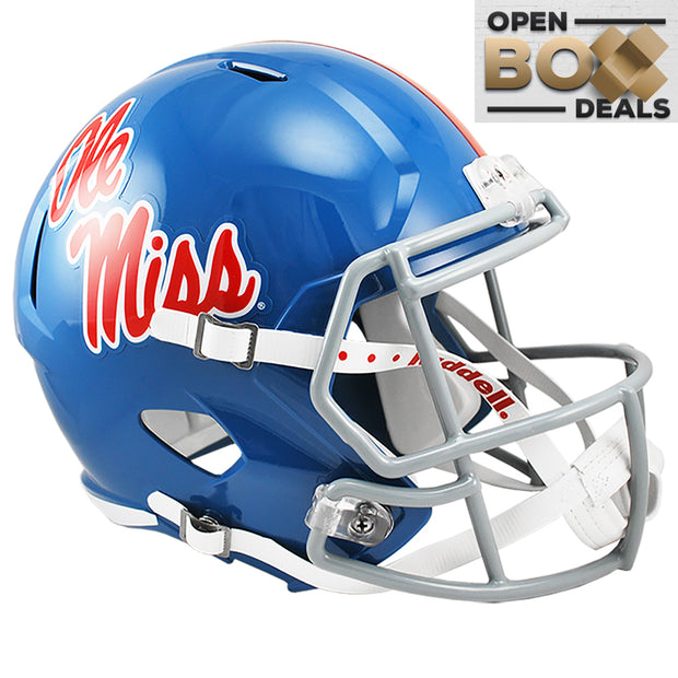 Ole Miss Rebels Riddell Speed Replica Helmet -  Powder Blue - OPEN BOX