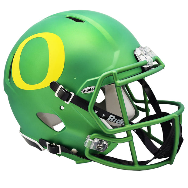 Oregon Ducks Riddell Speed Authentic Helmet - Apple Green