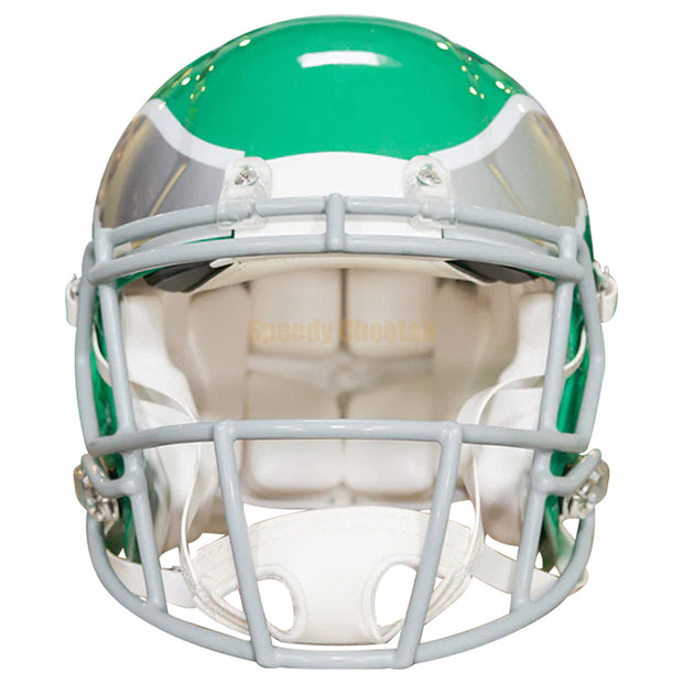 Philadelphia Eagles Riddell Speed Authentic Helmet - Kelly Green Front View