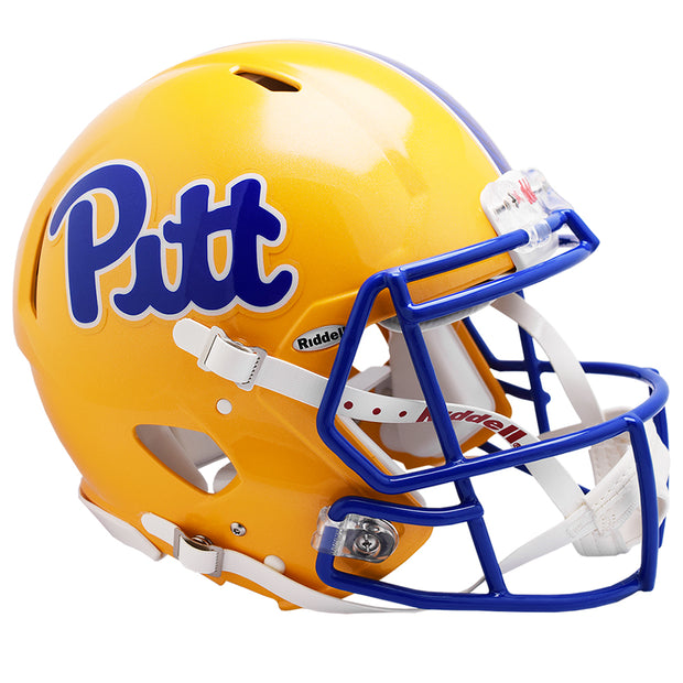 Pitt Panthers Riddell Speed Authentic Helmet - Gold