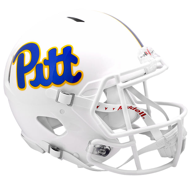 Pitt Panthers Riddell Speed Authentic Helmet - White