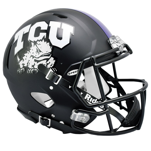 TCU Horned Frogs Riddell Speed Authentic Helmet - Black