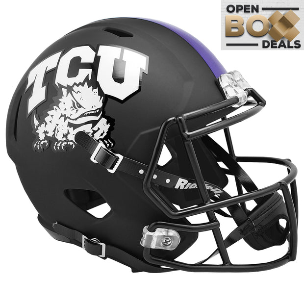 TCU Horned Frogs Riddell Speed Replica Helmet - Black - OPEN BOX