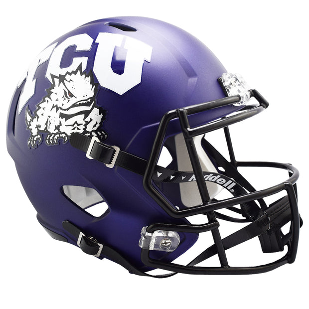 TCU Horned Frogs Riddell Speed Replica Helmet - Purple