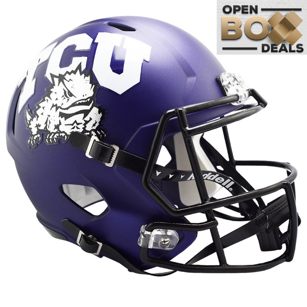 TCU Horned Frogs Riddell Speed Replica Helmet - Purple - OPEN BOX