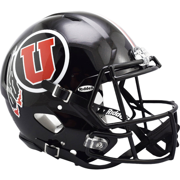 Utah Utes Riddell Speed Authentic Helmet - Black