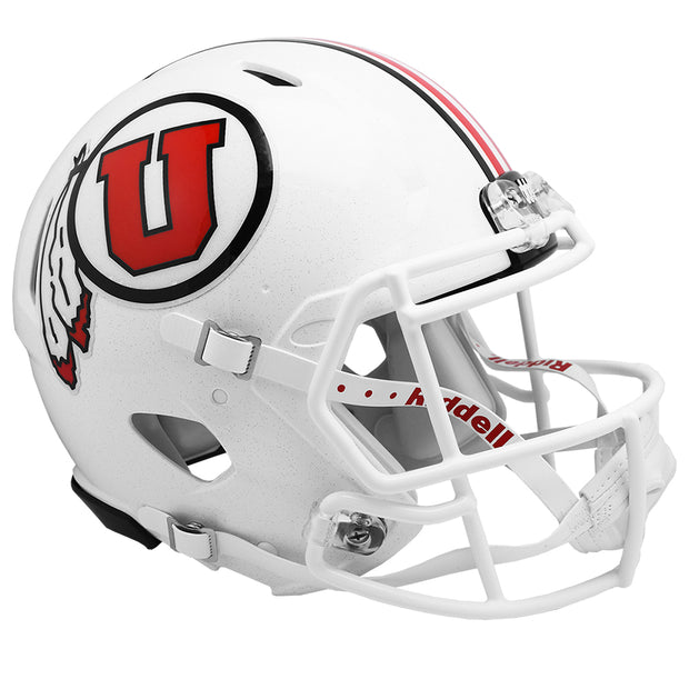 Utah Utes Riddell Speed Authentic Helmet - White